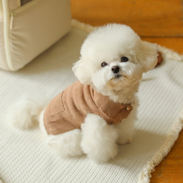 ブルームノースリーブカーディガン(モカ)