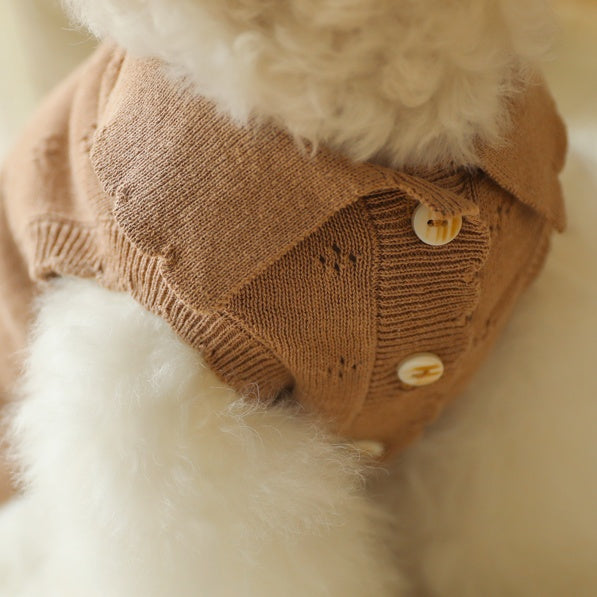 ブルームノースリーブカーディガン(モカ)