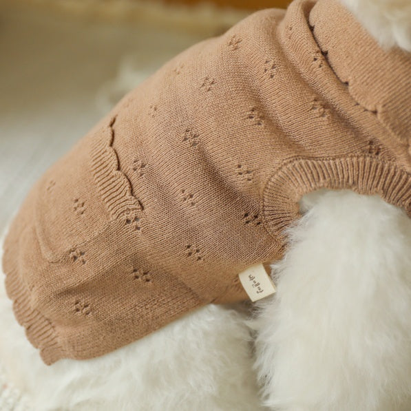 ブルームノースリーブカーディガン(モカ)