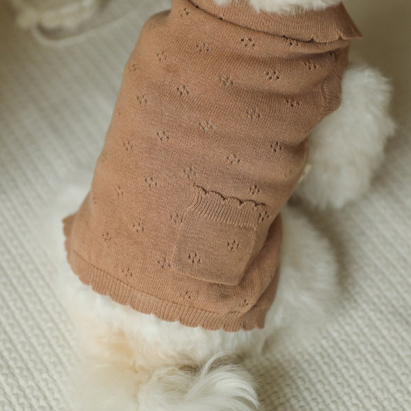 ブルームノースリーブカーディガン(モカ)