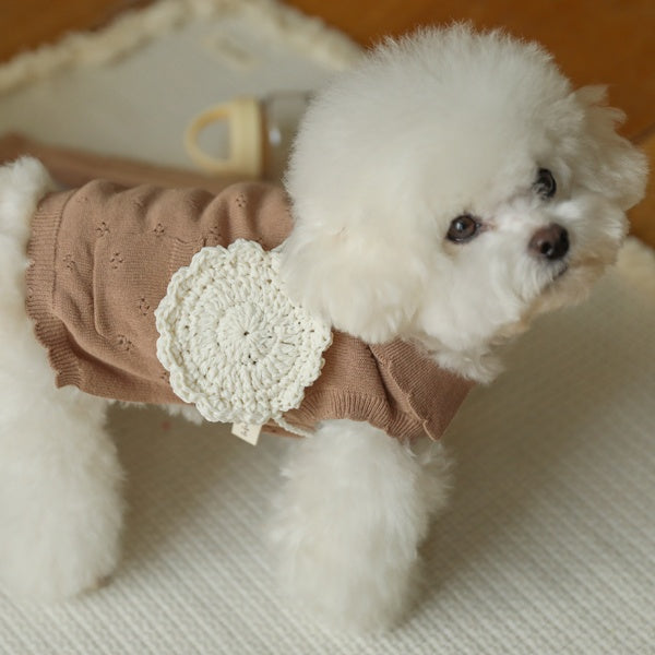 ブルームノースリーブカーディガン(モカ)