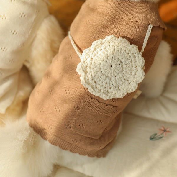 ブルームノースリーブカーディガン(モカ)