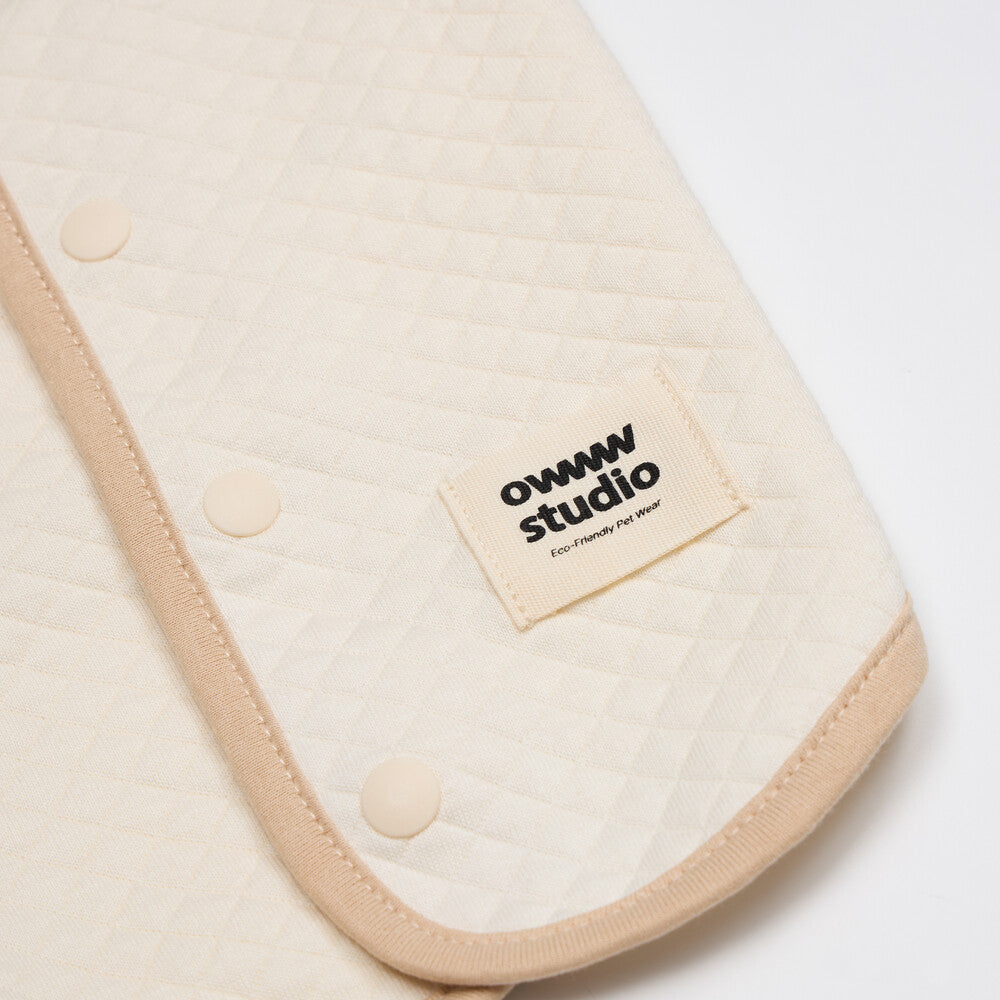 ORGANIC QUILTED VEST(ネーム刺繍可)