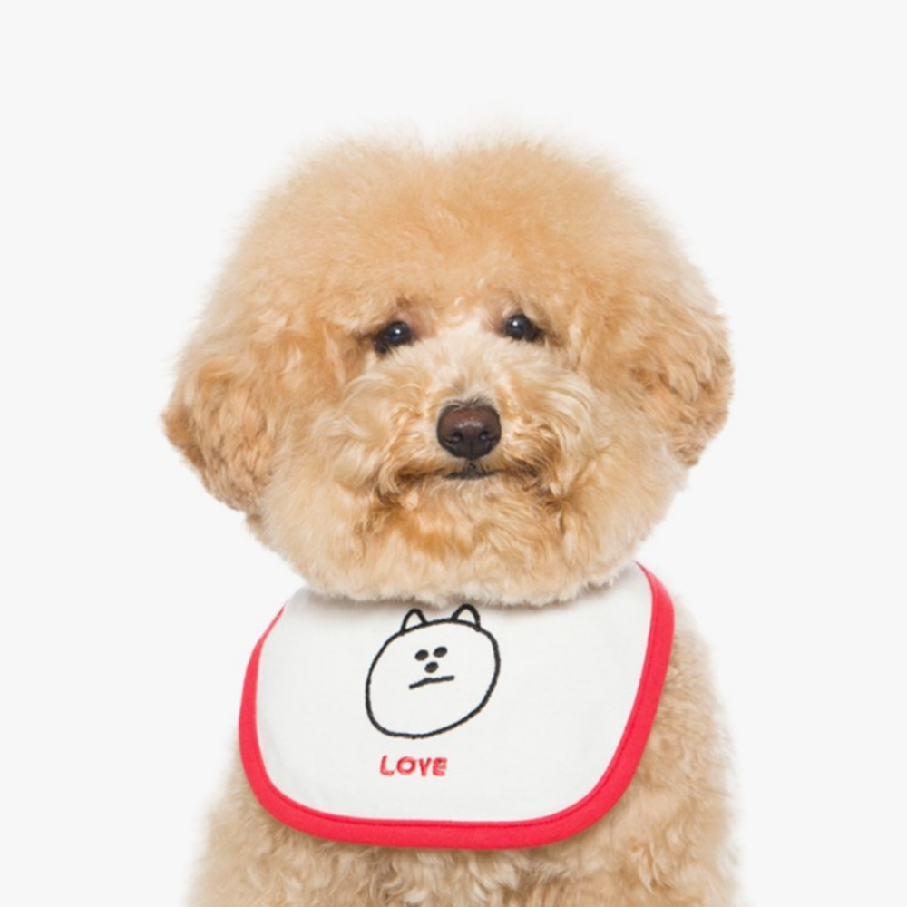 ベビーカラービブ(LOVE)