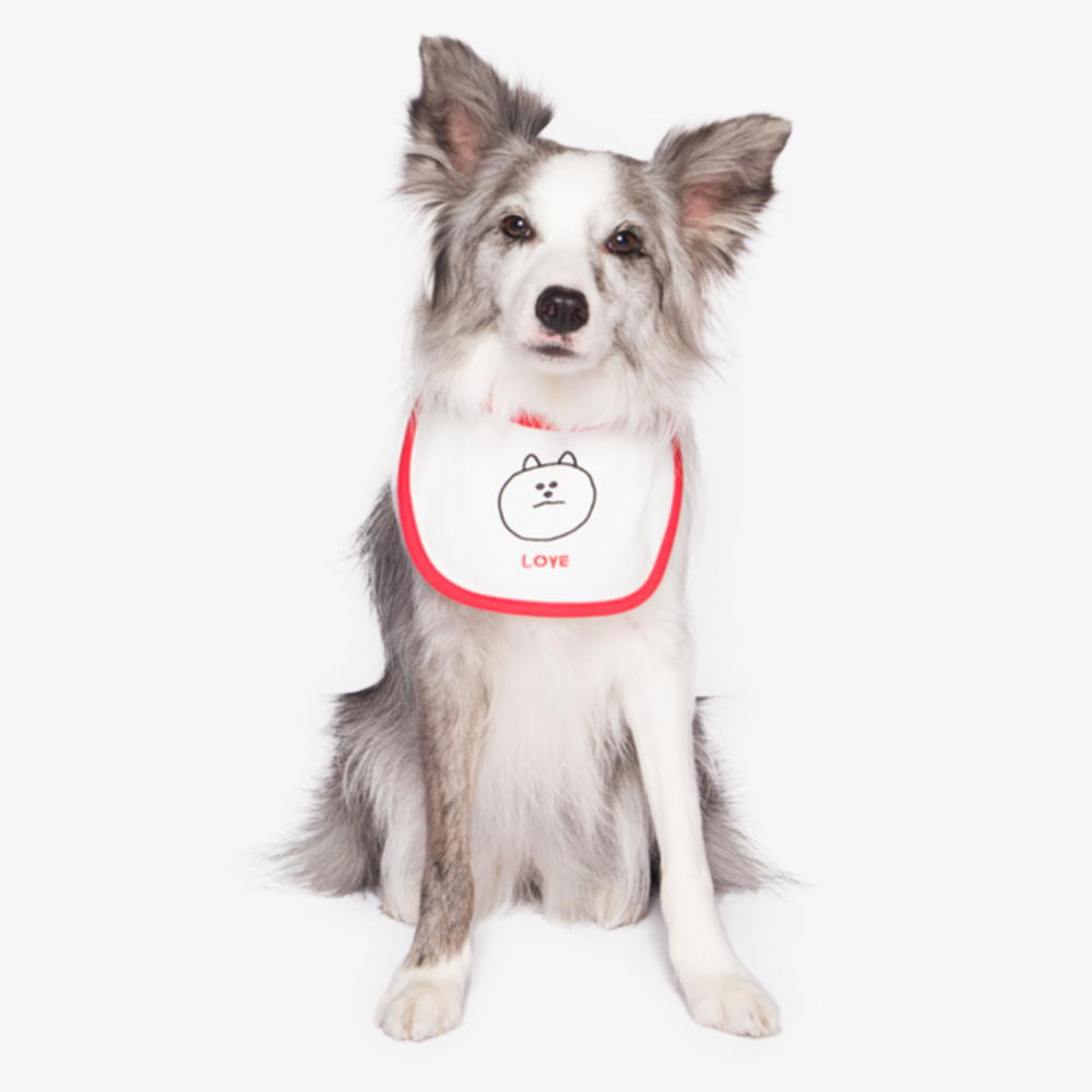 ベビーカラービブ(LOVE)