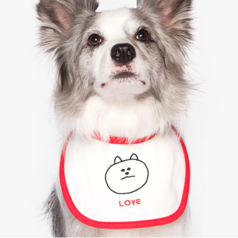 ベビーカラービブ(LOVE)