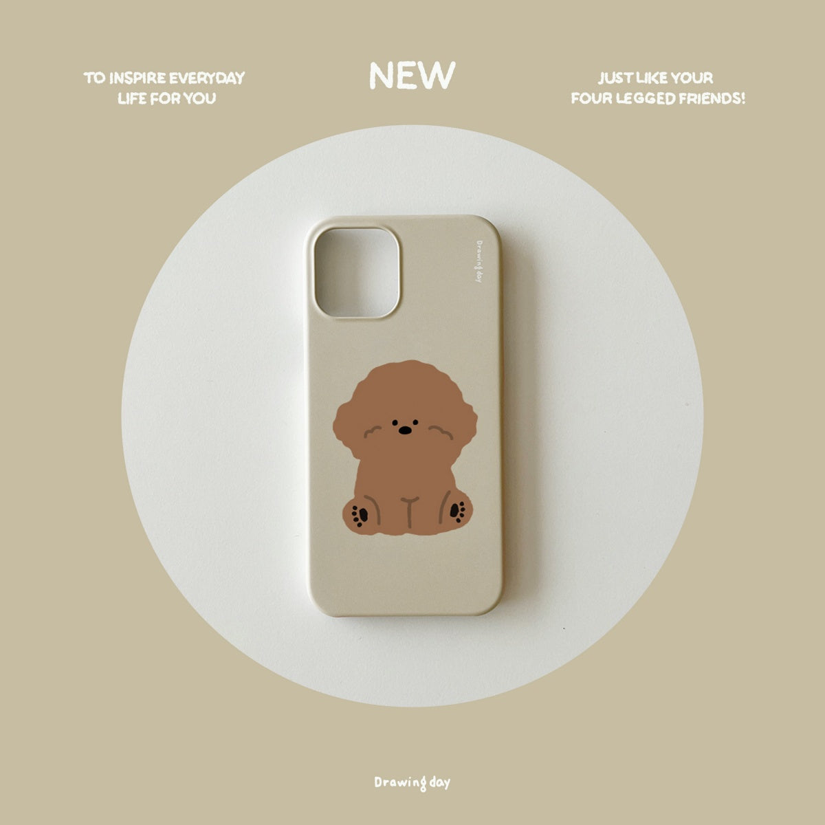 【予約商品】HI CHOCO PHONE CASE(TAUPE)