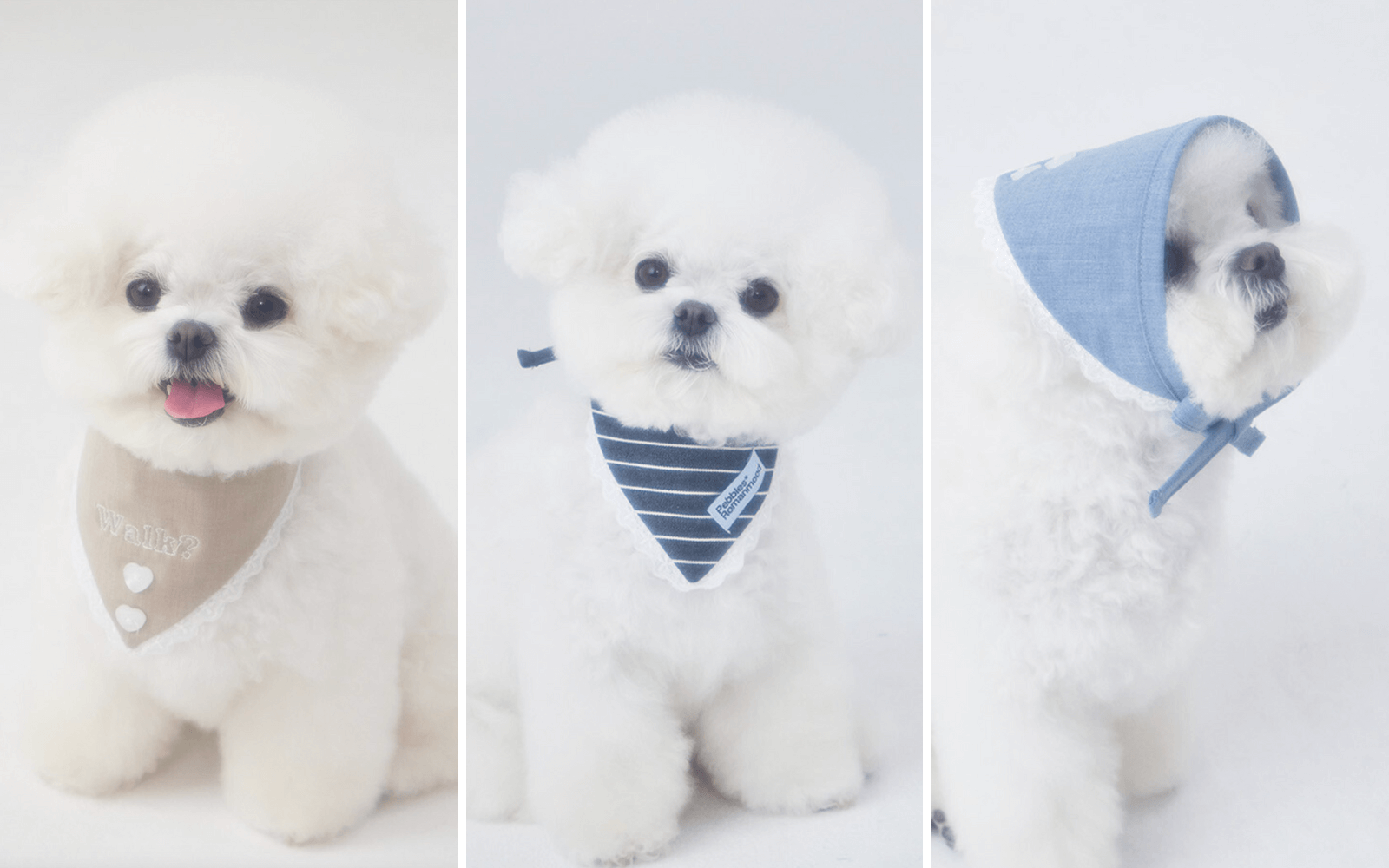 4-way heart button bandana