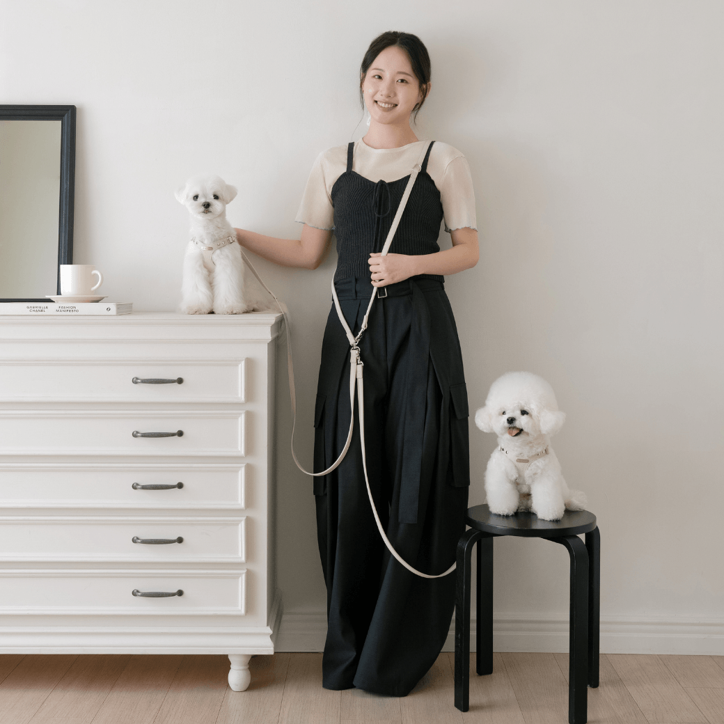DELIGHT HANDS-FREE LEASH（クリーム）