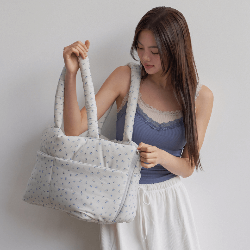 APERTY wide bag baby blue