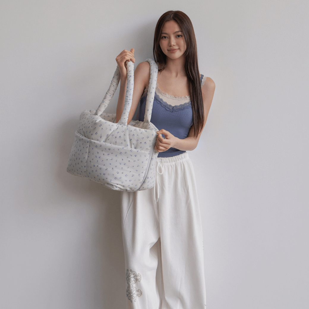 wide bag - baby blue（APERTY 25AW）