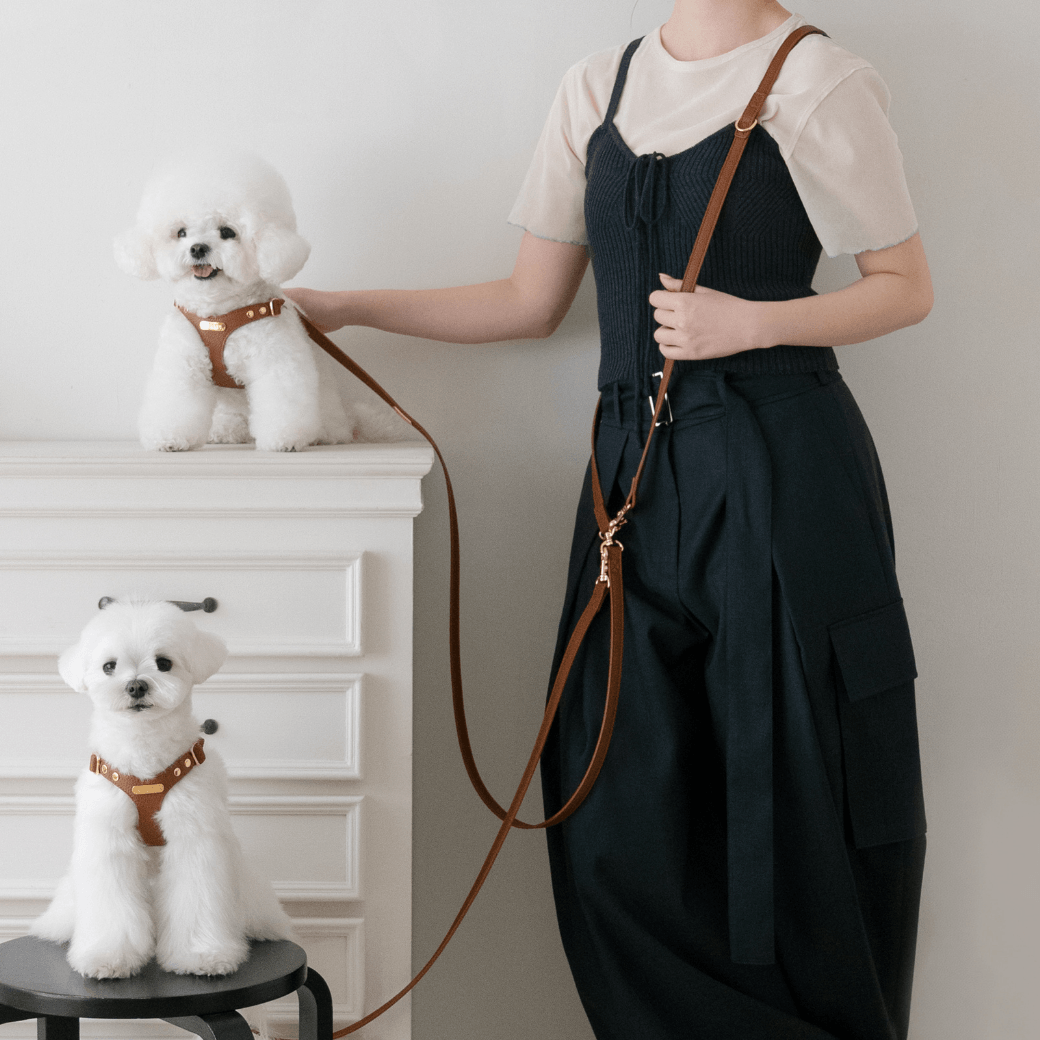 DELIGHT HANDS-FREE LEASH（キャメル）
