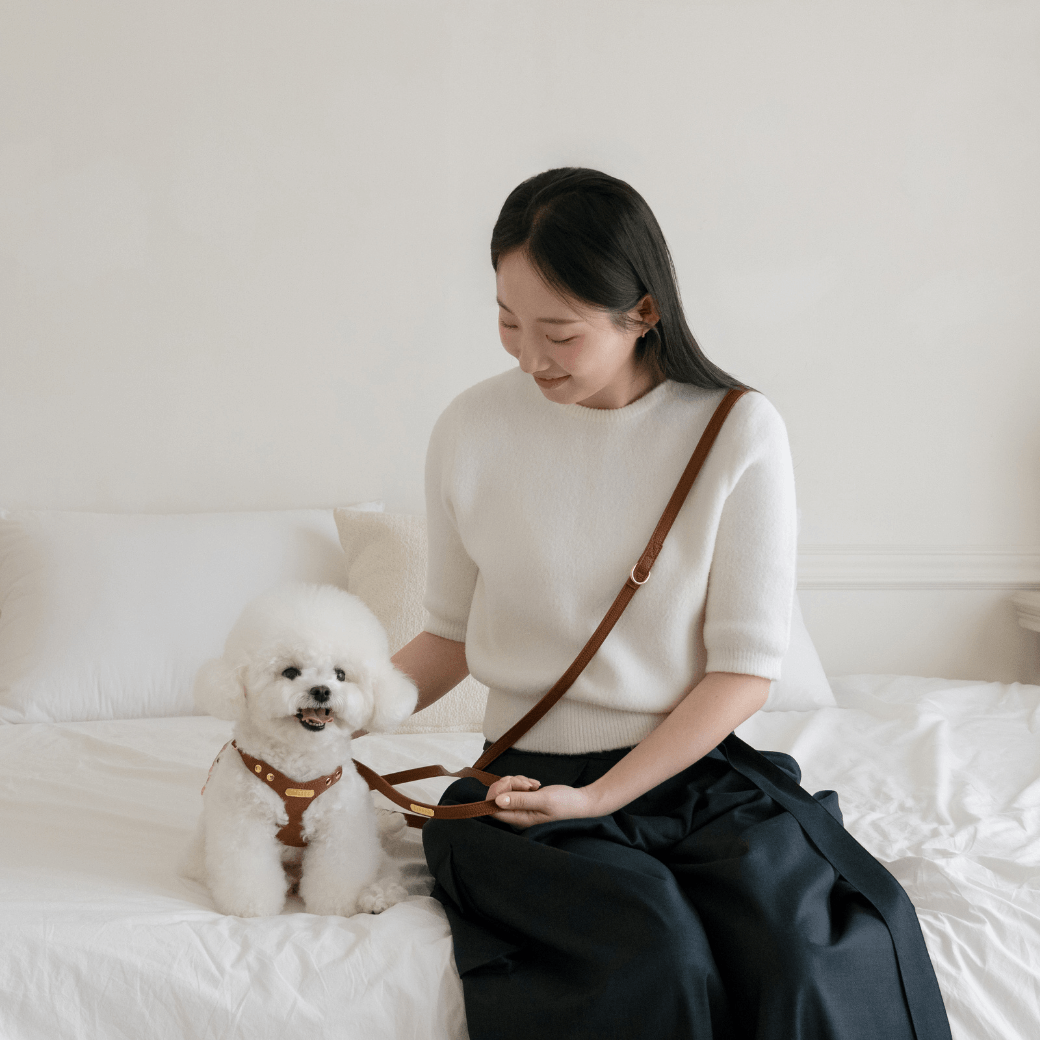 DELIGHT HANDS-FREE LEASH（キャメル）