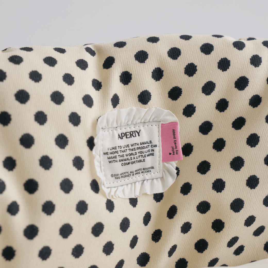 APERTY wide bag dot ivory