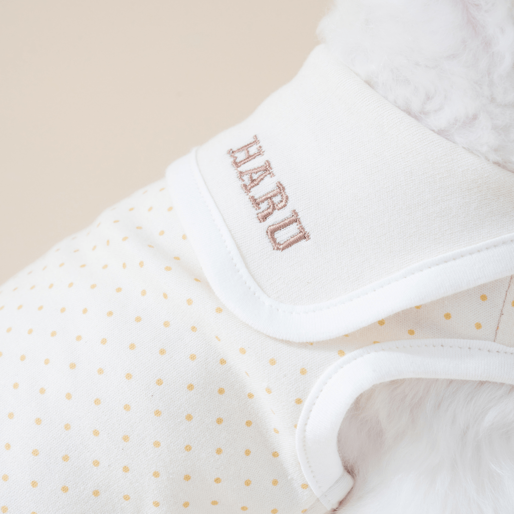 ORGANIC SAILOR DOT SLEEVLESS（ネーム刺繍可 / 2COLOR）