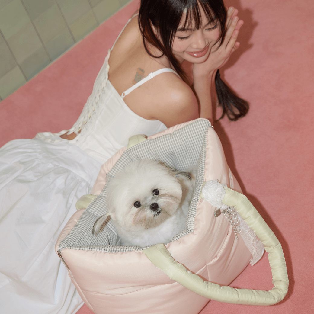 wide bag - green & pink（APERTY）4/10（金）21:00〜予約販売開始