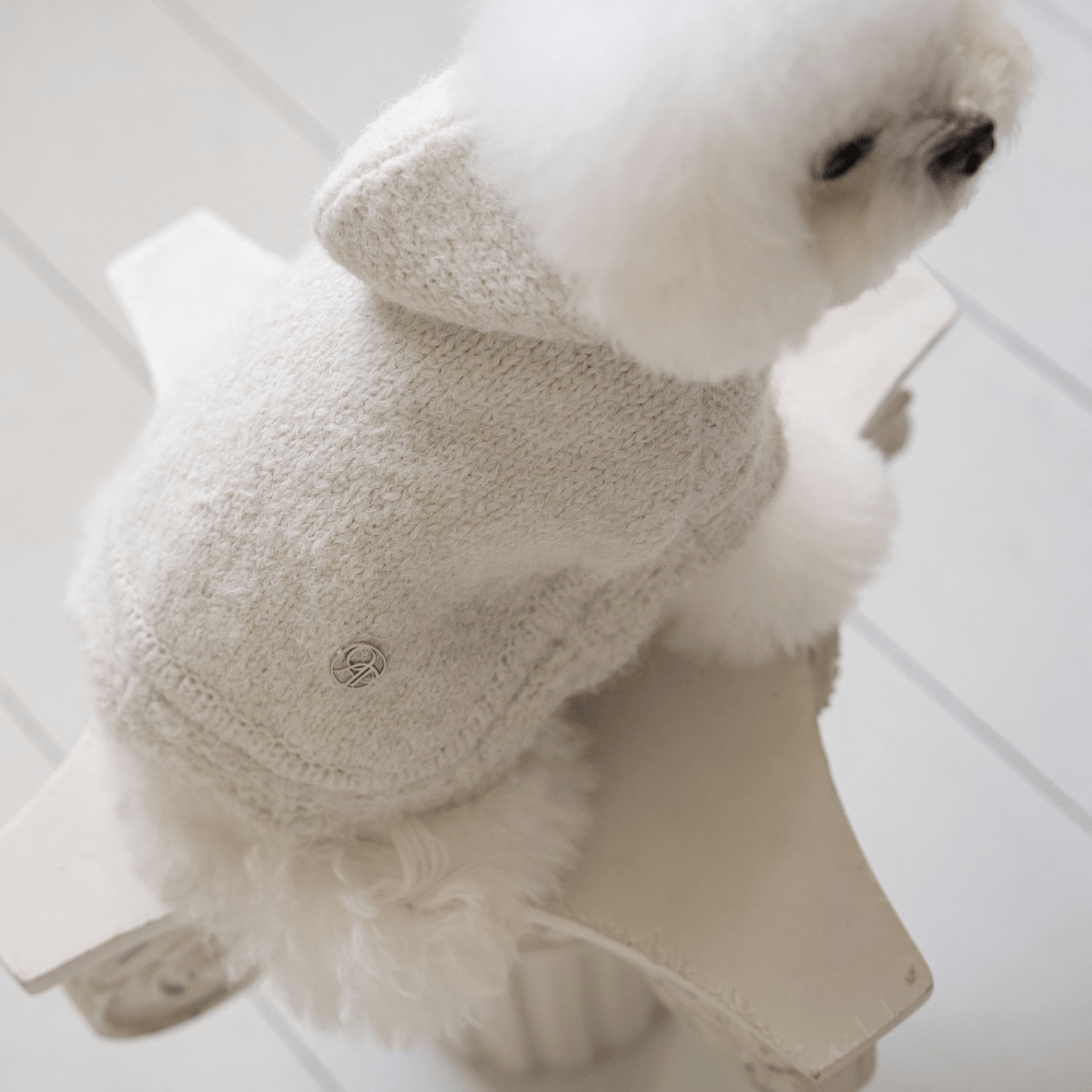 LOLO Poncho Knit（cloud white）