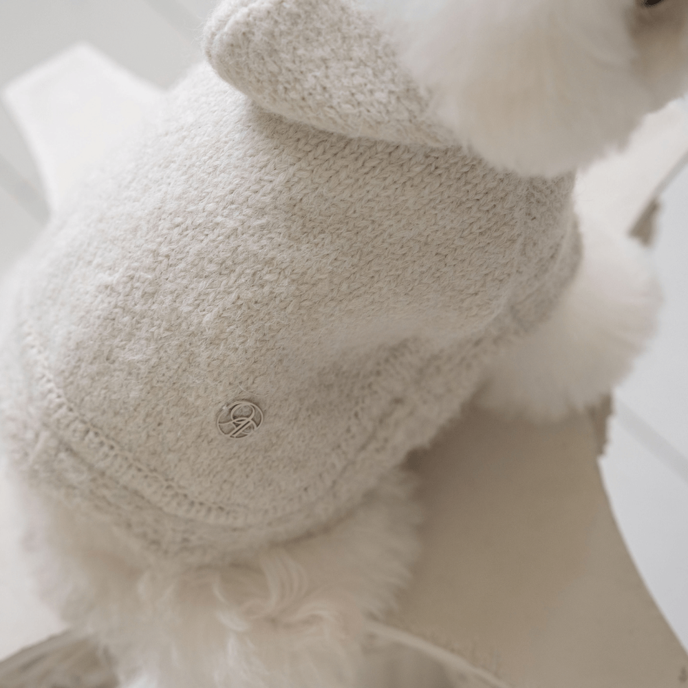 LOLO Poncho Knit（cloud white）