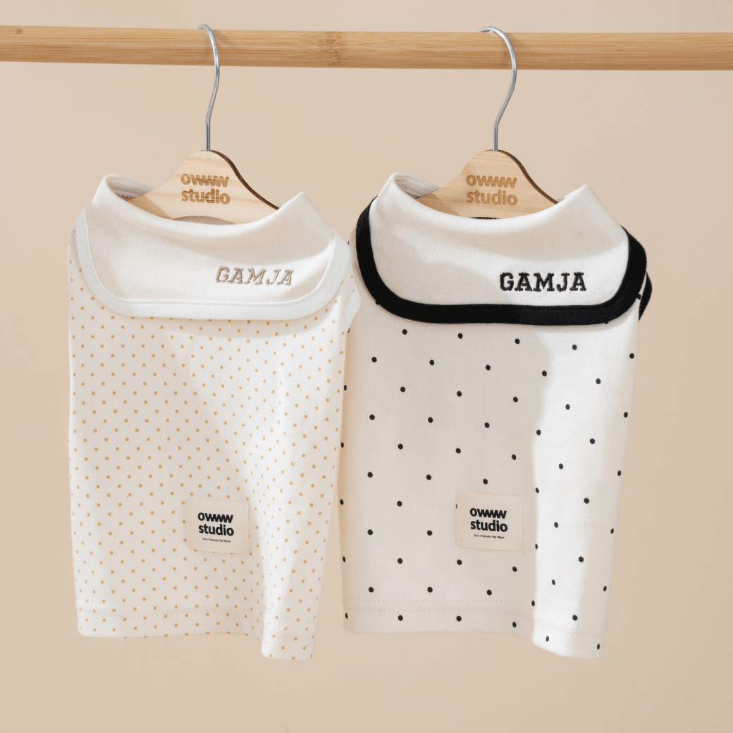 ORGANIC SAILOR DOT SLEEVLESS（ネーム刺繍可 / 2COLOR）