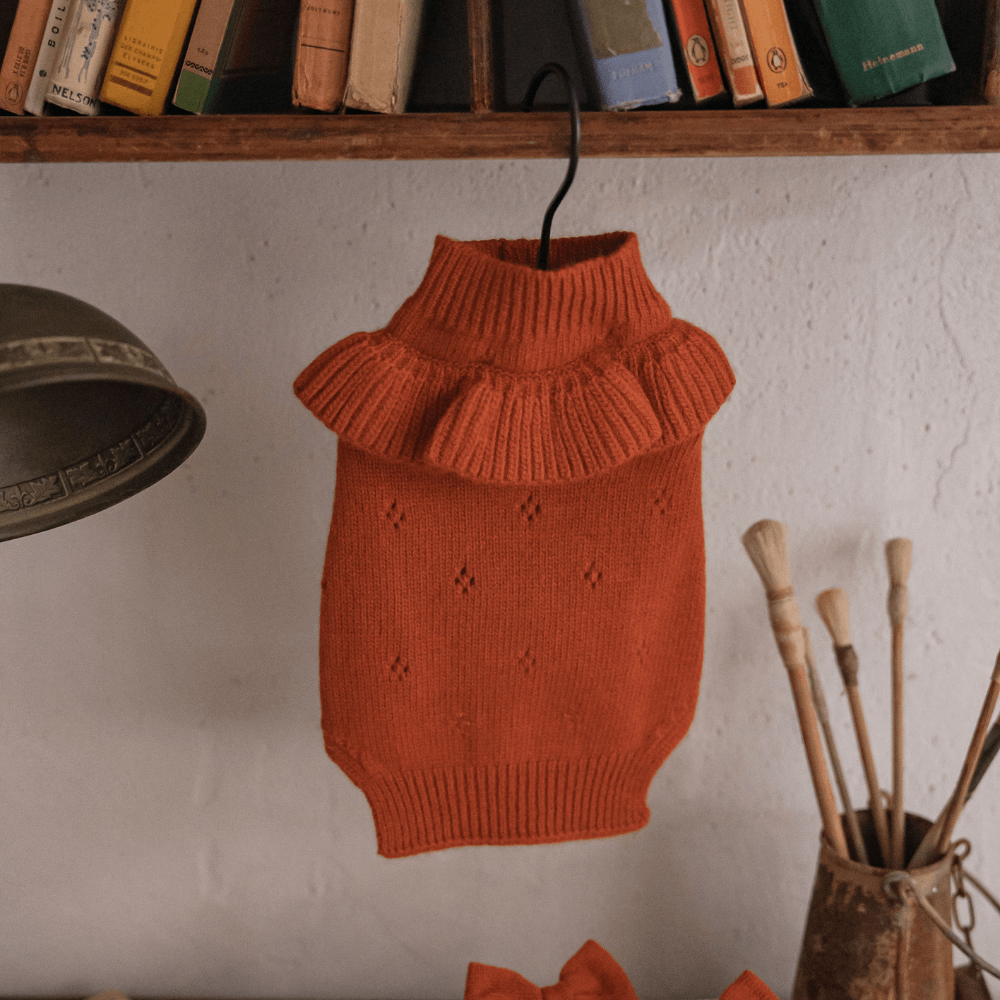 【MINIME別注】Frill Knit（Terracotta）