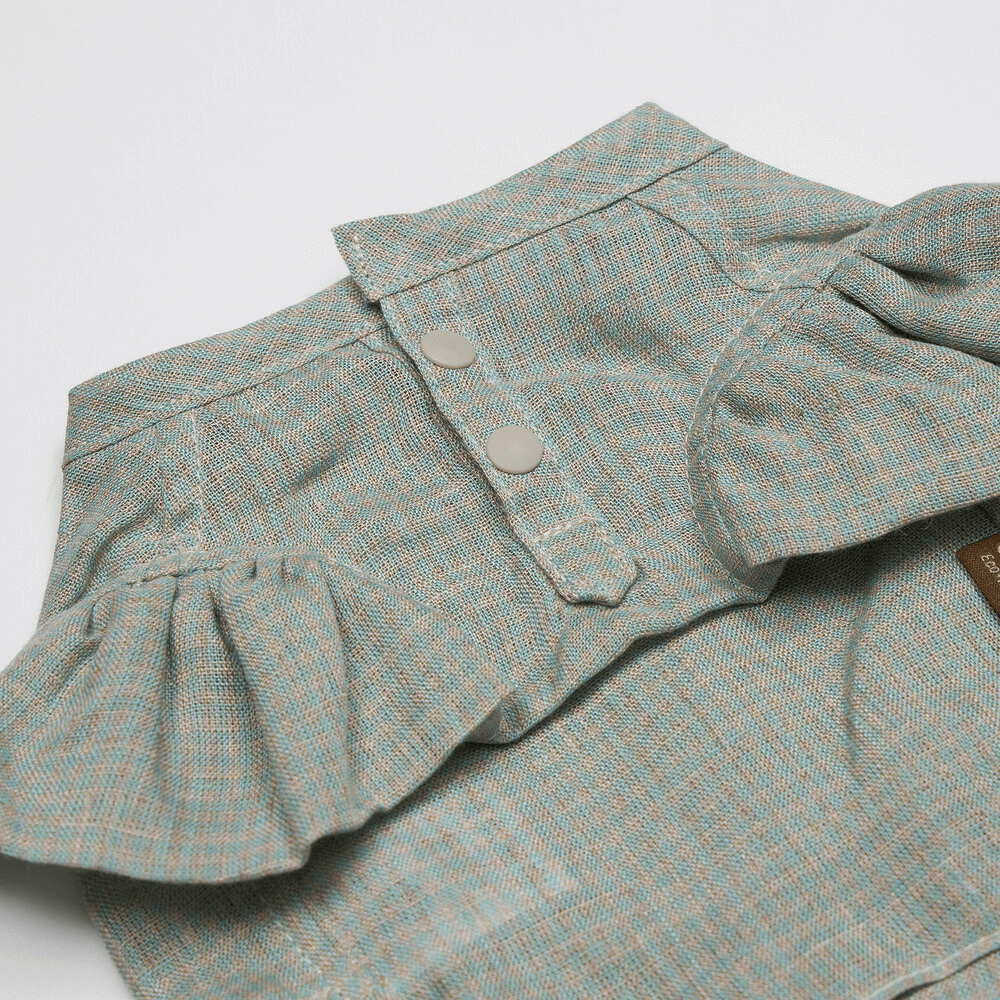 Pure Linen Dress (Mint)