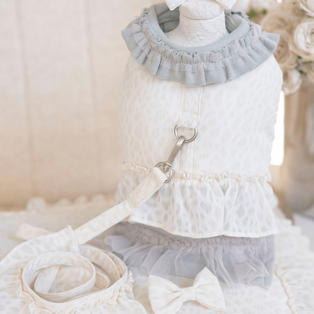 【予約】Leopard Pop Leash (white)