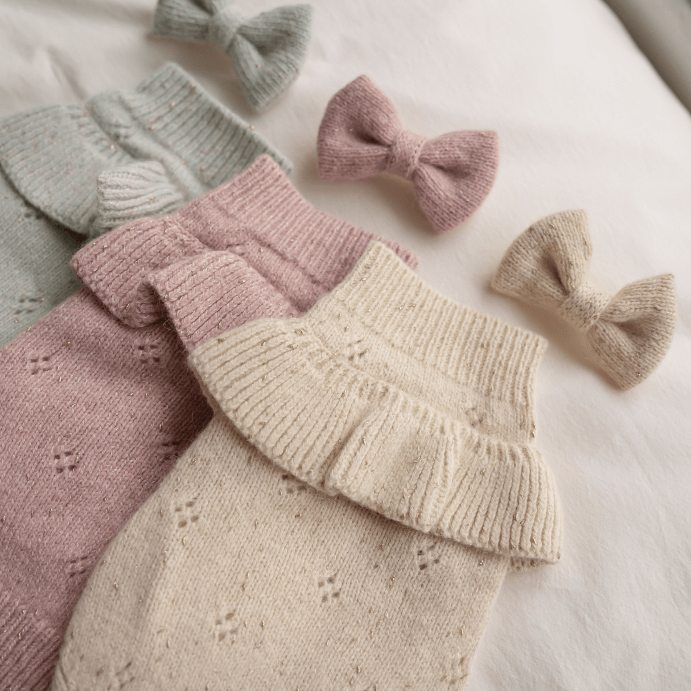 Glitter Frill Knit（Dusty Pink）