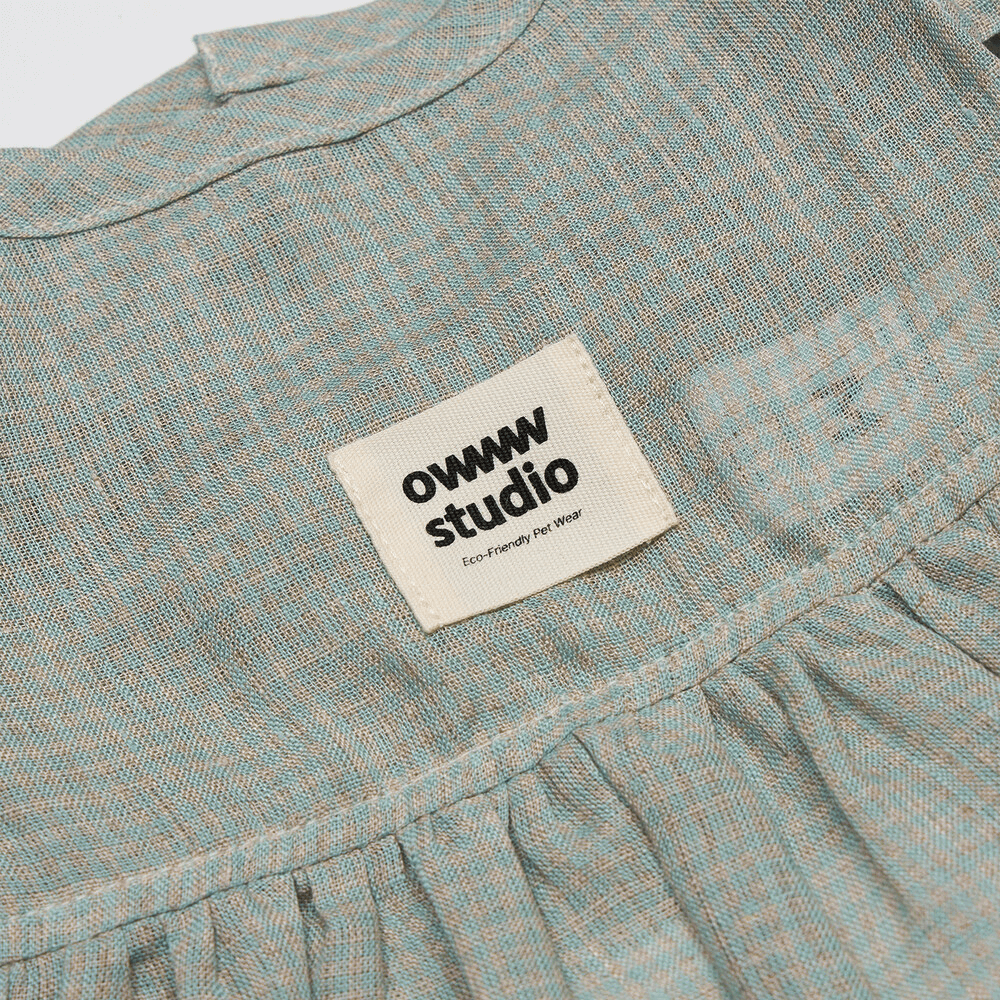 Pure Linen Dress (Mint)