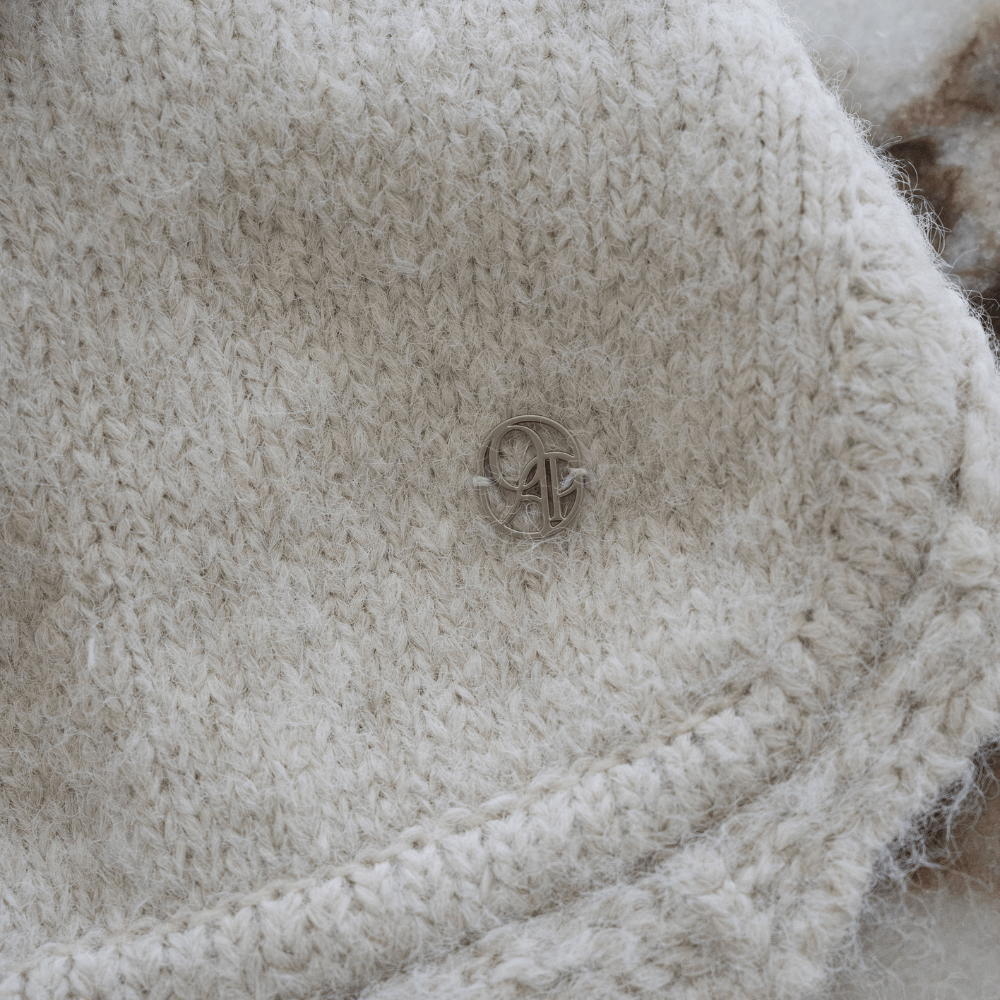 LOLO Poncho Knit（cloud white）