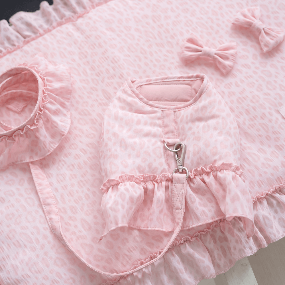 Leopard Pop Leash (pink)