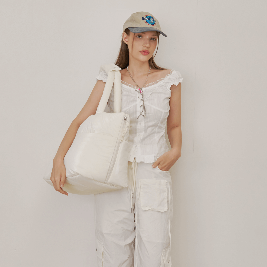 APERTY wide bag – grossy ivory｜韓国発の犬用キャリーバッグ｜MINIME