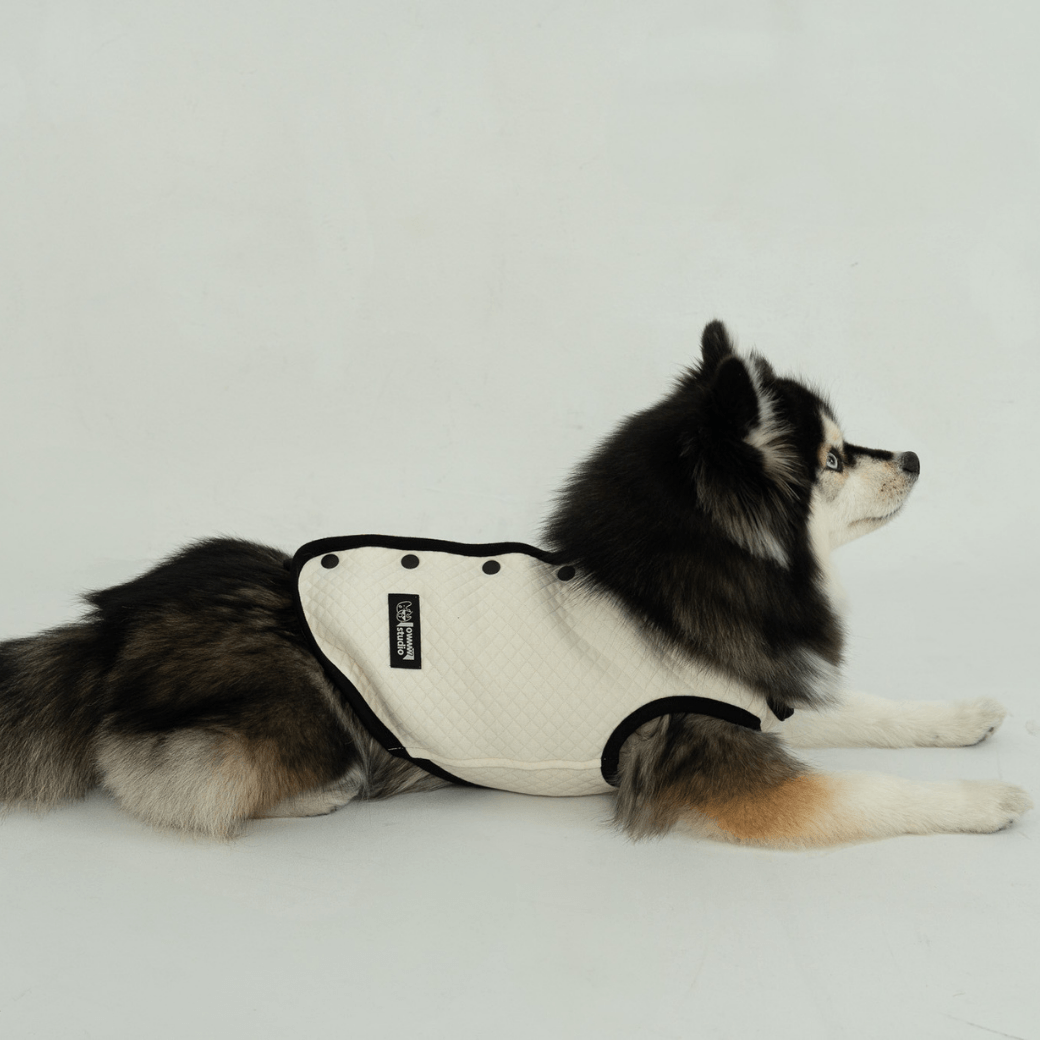 【予約】ORGANIC QUILTED VEST – OWWW x VERVVE edition（ネーム刺繍可）