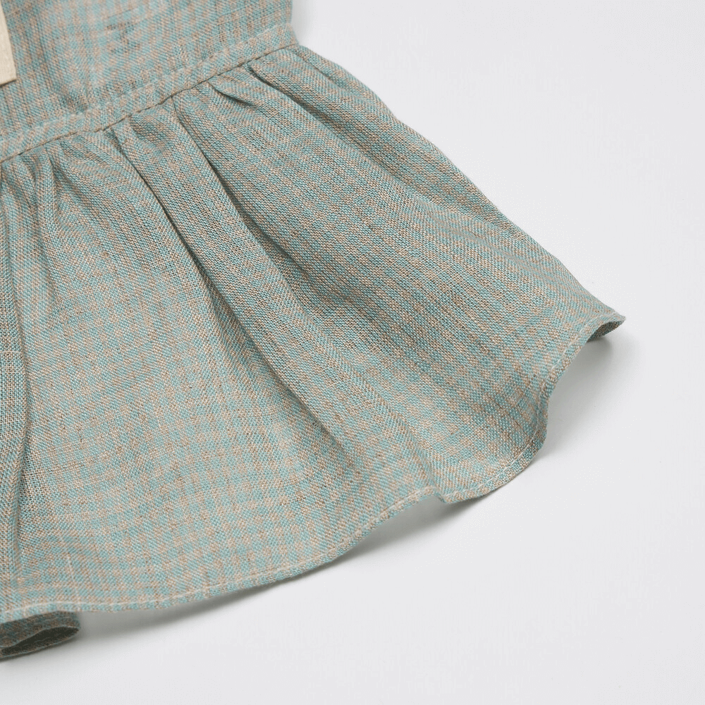 Pure Linen Dress (Mint)