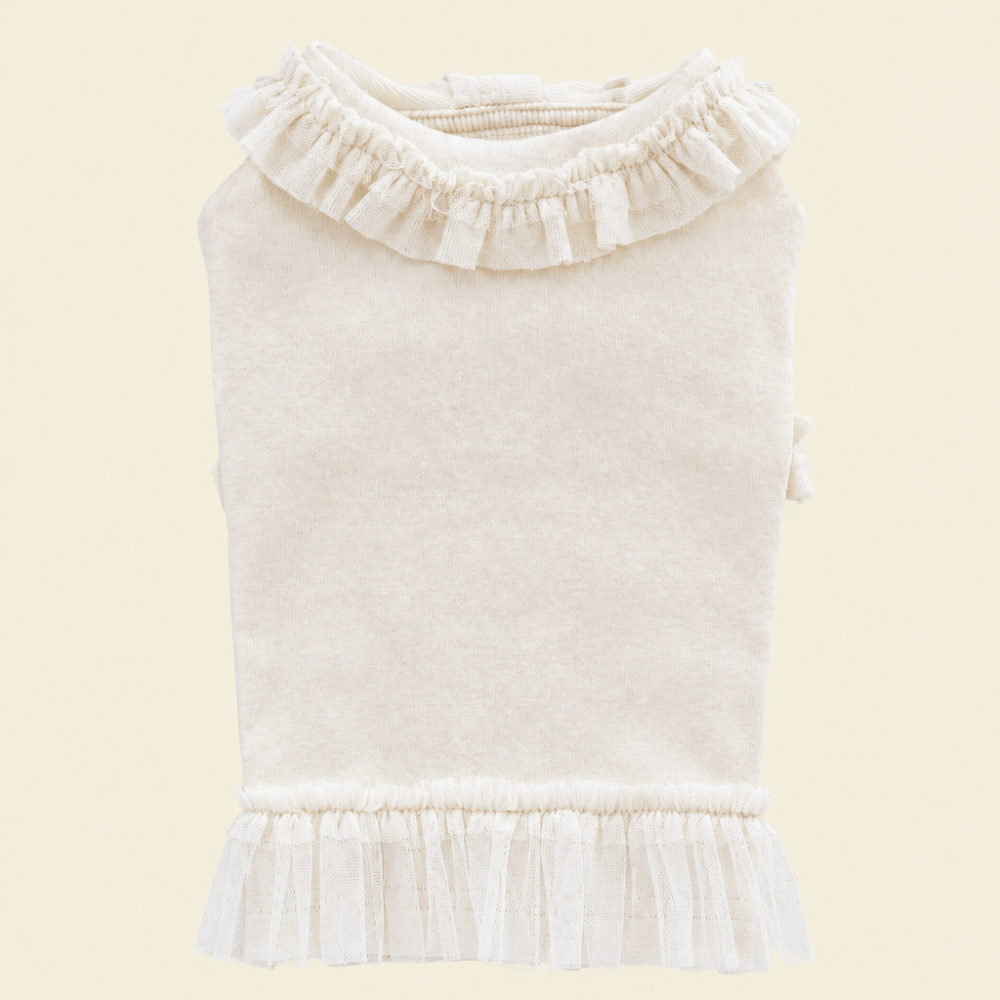 plie tu-tu t-shirt milk opaaap ドッグウェア