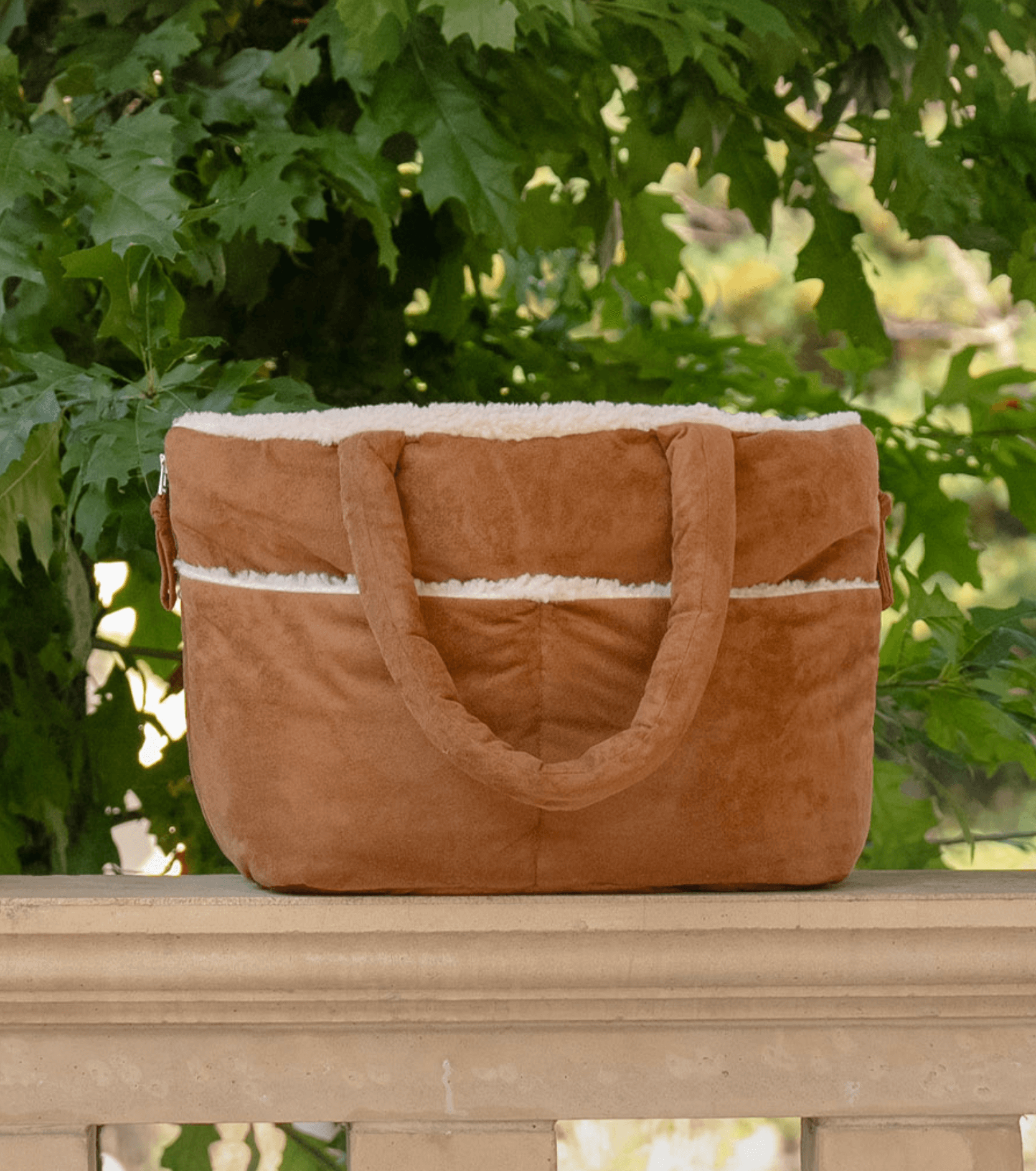 wide bag - teddy suede（APERTY 24AW）