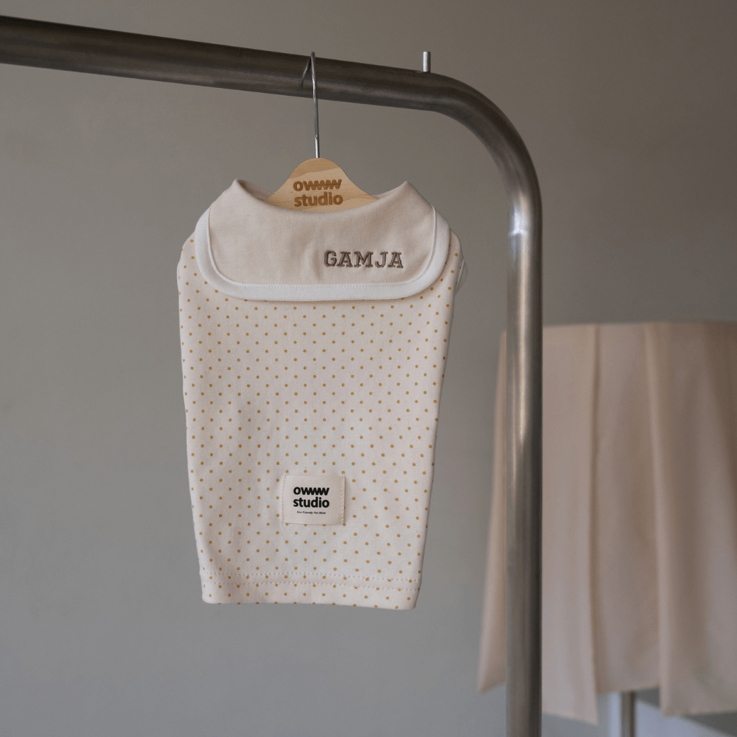 ORGANIC SAILOR DOT SLEEVLESS（ネーム刺繍可 / 2COLOR）