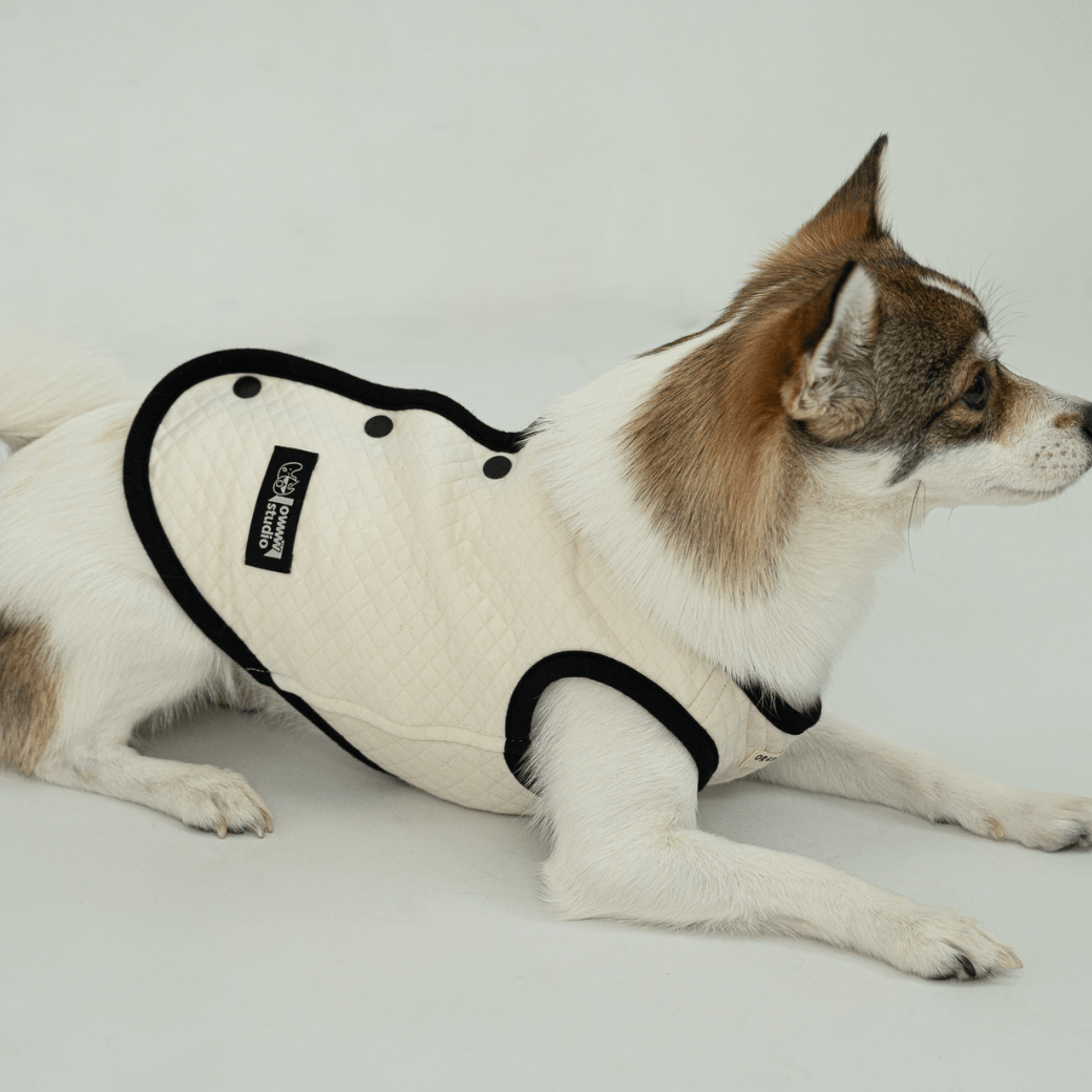 【予約】ORGANIC QUILTED VEST – OWWW x VERVVE edition（ネーム刺繍可）