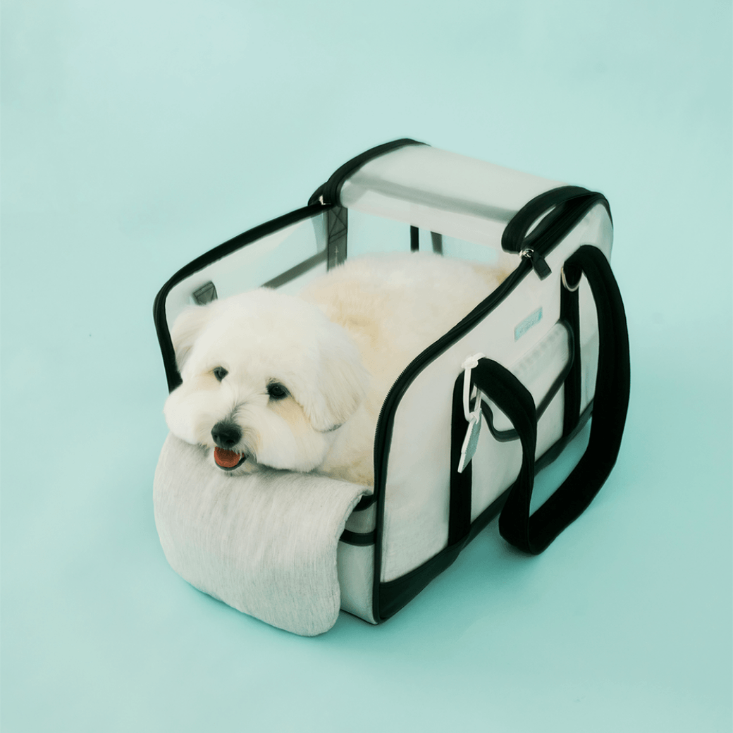 Mesh Ballon Bag - Black & Grey（Seoru）