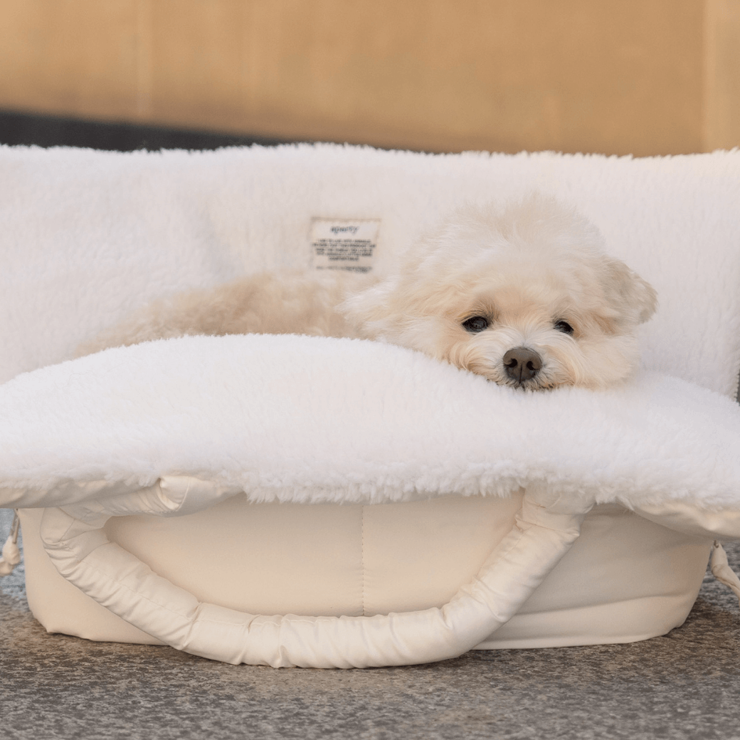 wide bag - teddy white（APERTY 24AW）