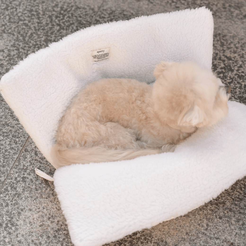 wide bag - teddy white（APERTY 24AW）