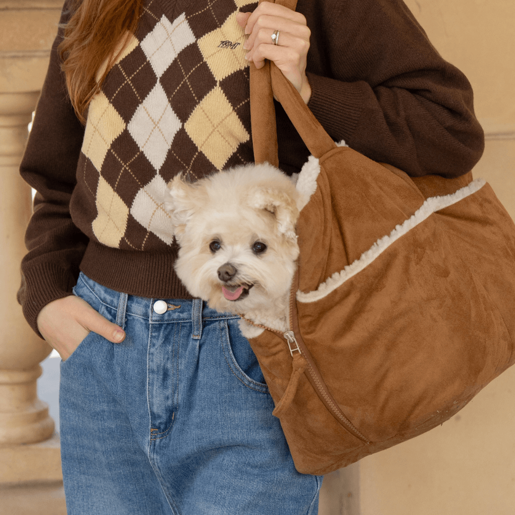 wide bag - teddy suede（APERTY 24AW）