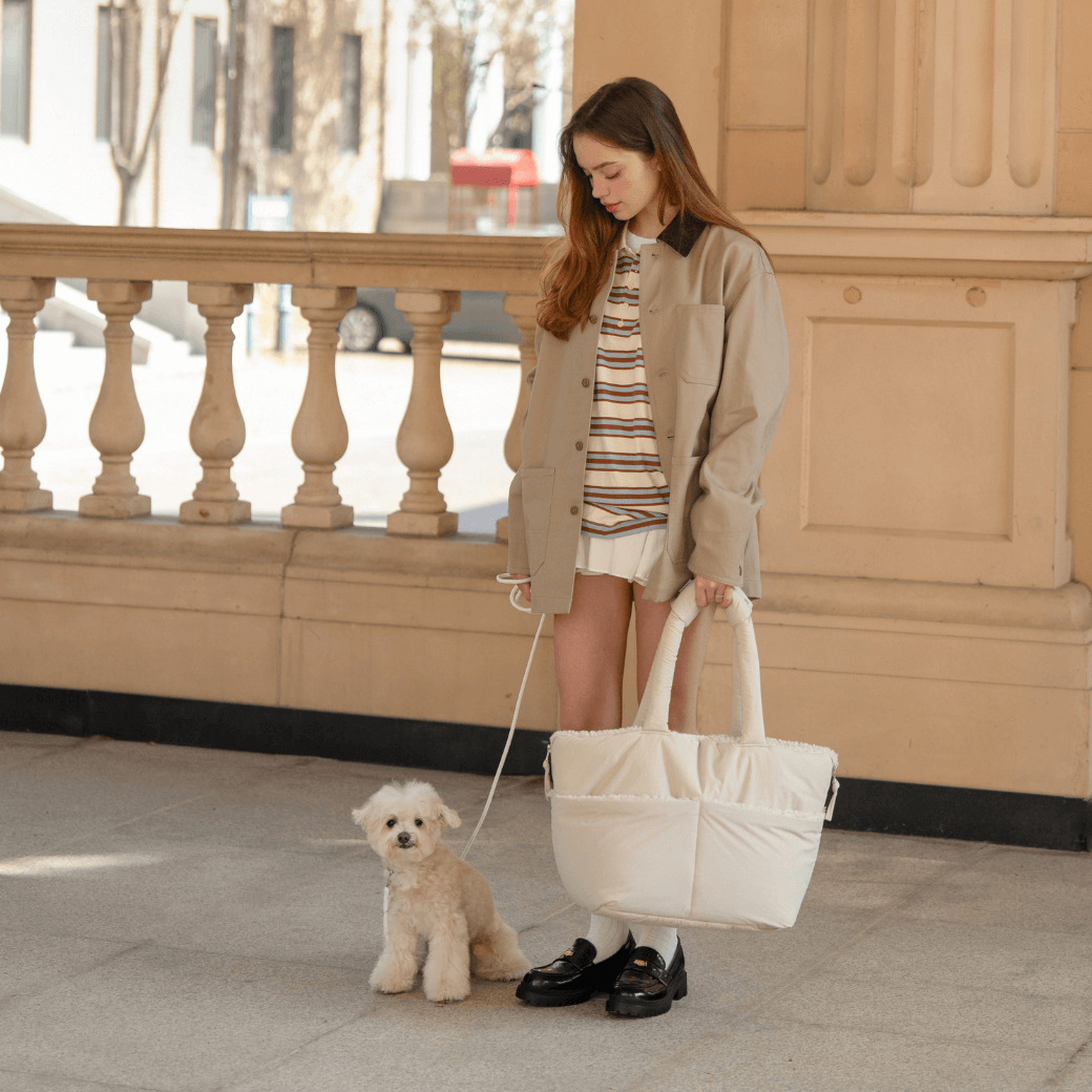 wide bag - teddy beige（APERTY 24AW）