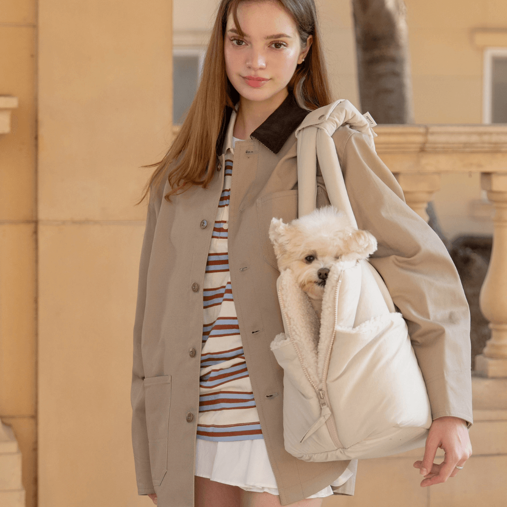 wide bag - teddy beige（APERTY 24AW）