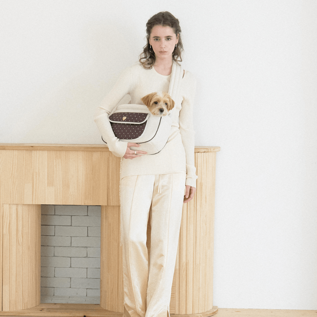 Dot Valentine Bag（Brown）