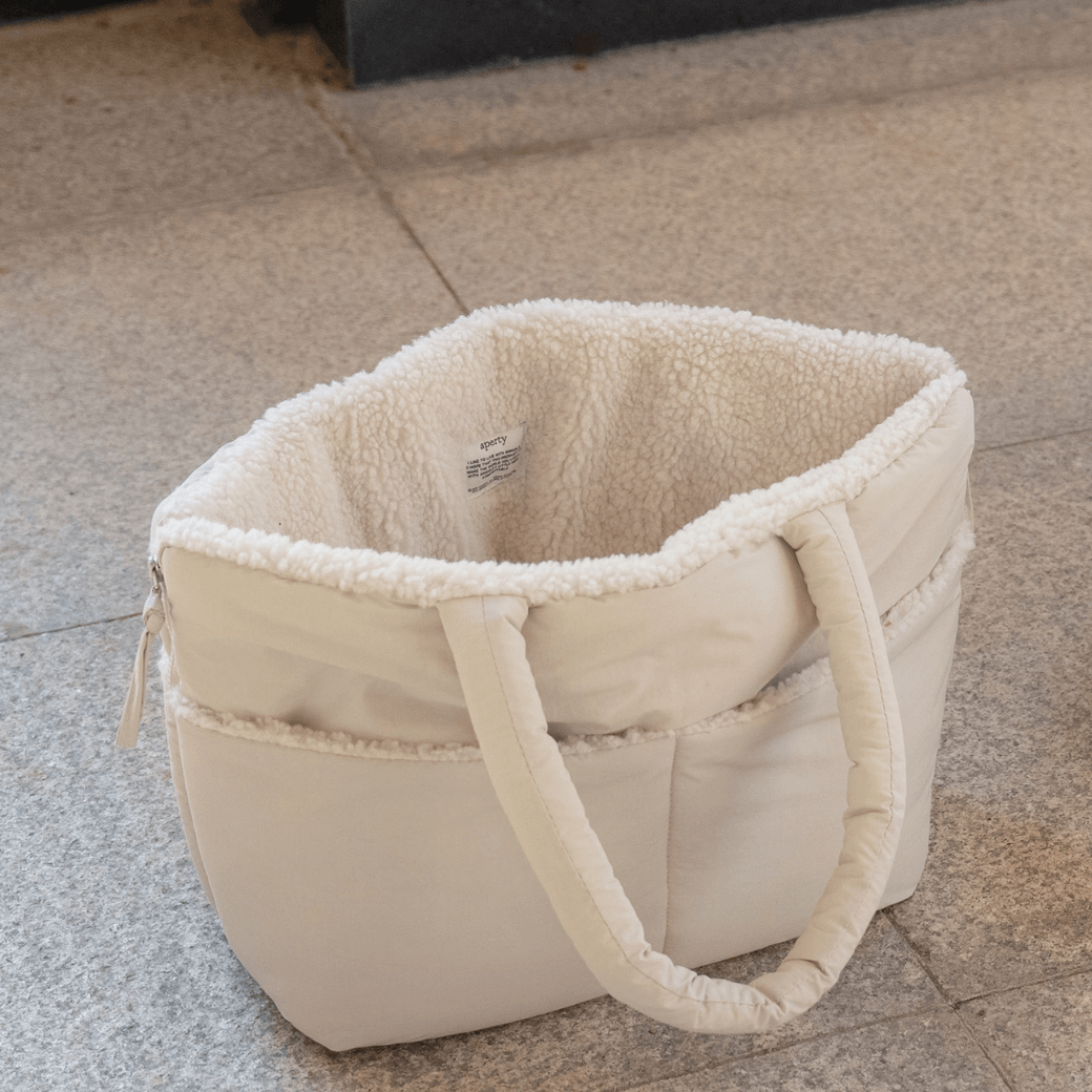 wide bag - teddy beige（APERTY 24AW）