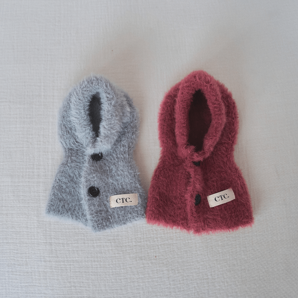 Winter Snuggle Balaclava Cherry (for dog / for human)