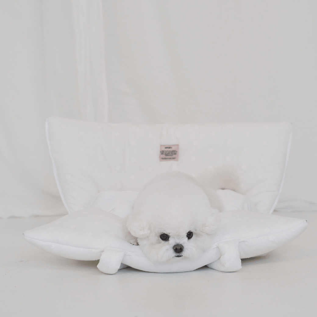 wide bag - white flower（APERTY）