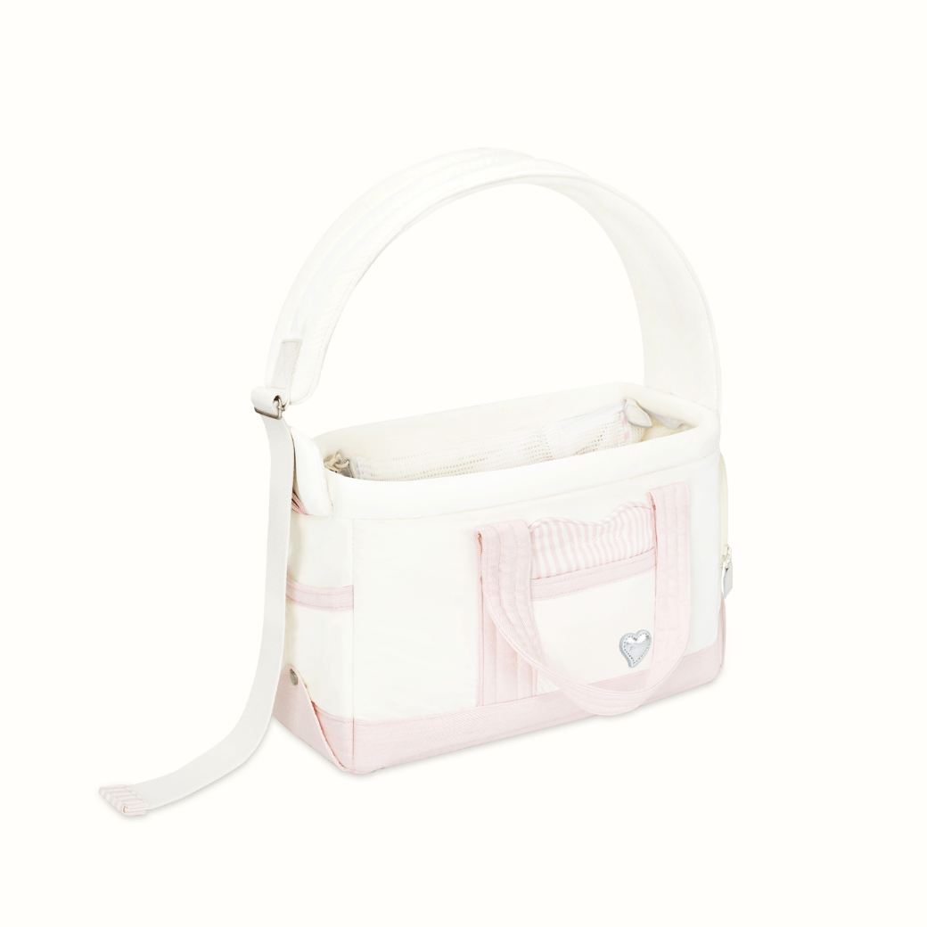Seoru Heart Veru Bag Pink 犬用キャリーバッグ