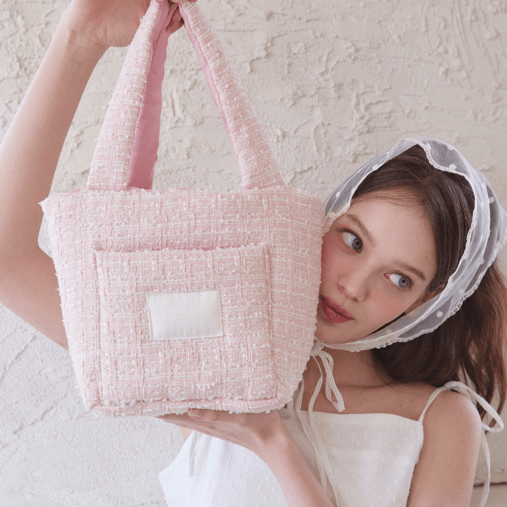 【5/12 21:00予約販売開始】Summer Tweed Walking Bag（Pink）