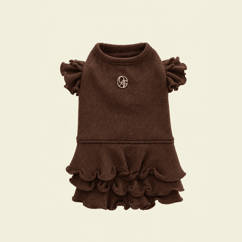 Flutter Dress（Deep Brown）